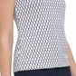 Tommy Hilfiger Women's Printed Ruched-Sleeve Top White Size Extra Large