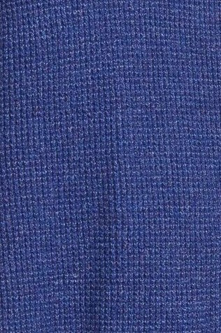 Hippie Rose Juniors' Long-Sleeve Sweater Blue Size Medium