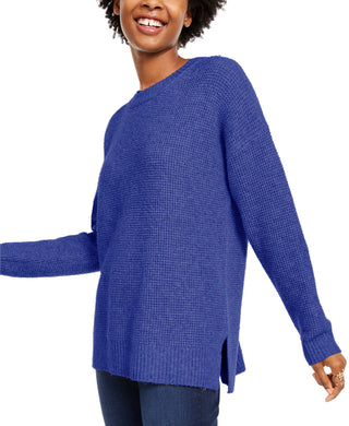 Hippie Rose Juniors' Long-Sleeve Sweater Blue Size Small