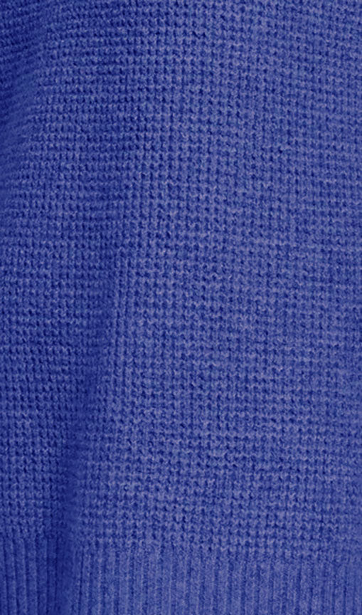 Hippie Rose Juniors' Long-Sleeve Sweater Blue Size Small