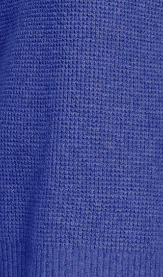 Hippie Rose Juniors' Long-Sleeve Sweater Blue Size Small