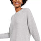 Hippie Rose Juniors' Long-Sleeve Sweater Gray Size Extra Small