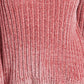 Hippie Rose Juniors' Chenille Turtleneck Sweater Brght Pink Size Large