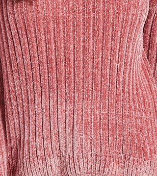 Hippie Rose Juniors' Chenille Turtleneck Sweater Brght Pink Size Large