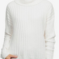 Hippie Rose Juniors' Chenille Turtleneck Sweater Natural Size Extra Large