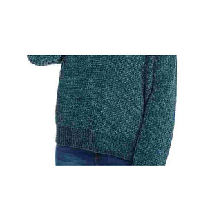 Hippie Rose Juniors' V-Neck Chenille Sweater Green Size Small