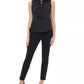 Tommy Hilfiger Women's Dot-Print Ruffled Top Black Size Large