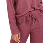 Hippie Rose Juniors' Henley Waffle Knit Top Med Pink Size X-Small