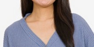 Hippie Rose Juniors' Twist-Front Button-Up Top Blue Size Extra Large