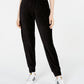 Hippie Rose Juniors' Corduroy Jogger Pants Black Size Medium