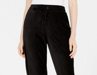 Hippie Rose Juniors' Corduroy Jogger Pants Black Size Medium