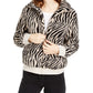 Hippie Rose Juniors' Sherpa Jacket White Size Extra Small