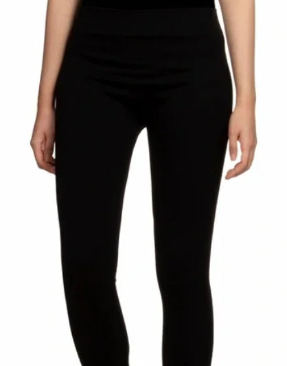 Hippie Rose Juniors' Fleece-Lined Leggings Black Size Extra Large