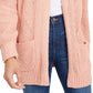 Hippie Rose Juniors' Chenille Cardigan Pink Size Extra Small