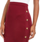 Hippie Rose Juniors' Button Sweater Skirt Purple Size Small