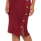 Hippie Rose Juniors' Button Sweater Skirt Purple Size Small
