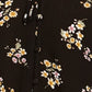 Hippie Rose Juniors' Women's Ditsy Floral Peasant Top Black Size X-Large