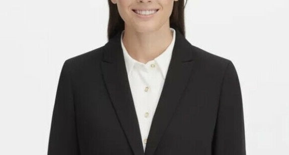 Tommy Hilfiger Women's One-Button Blazer Black Size 10