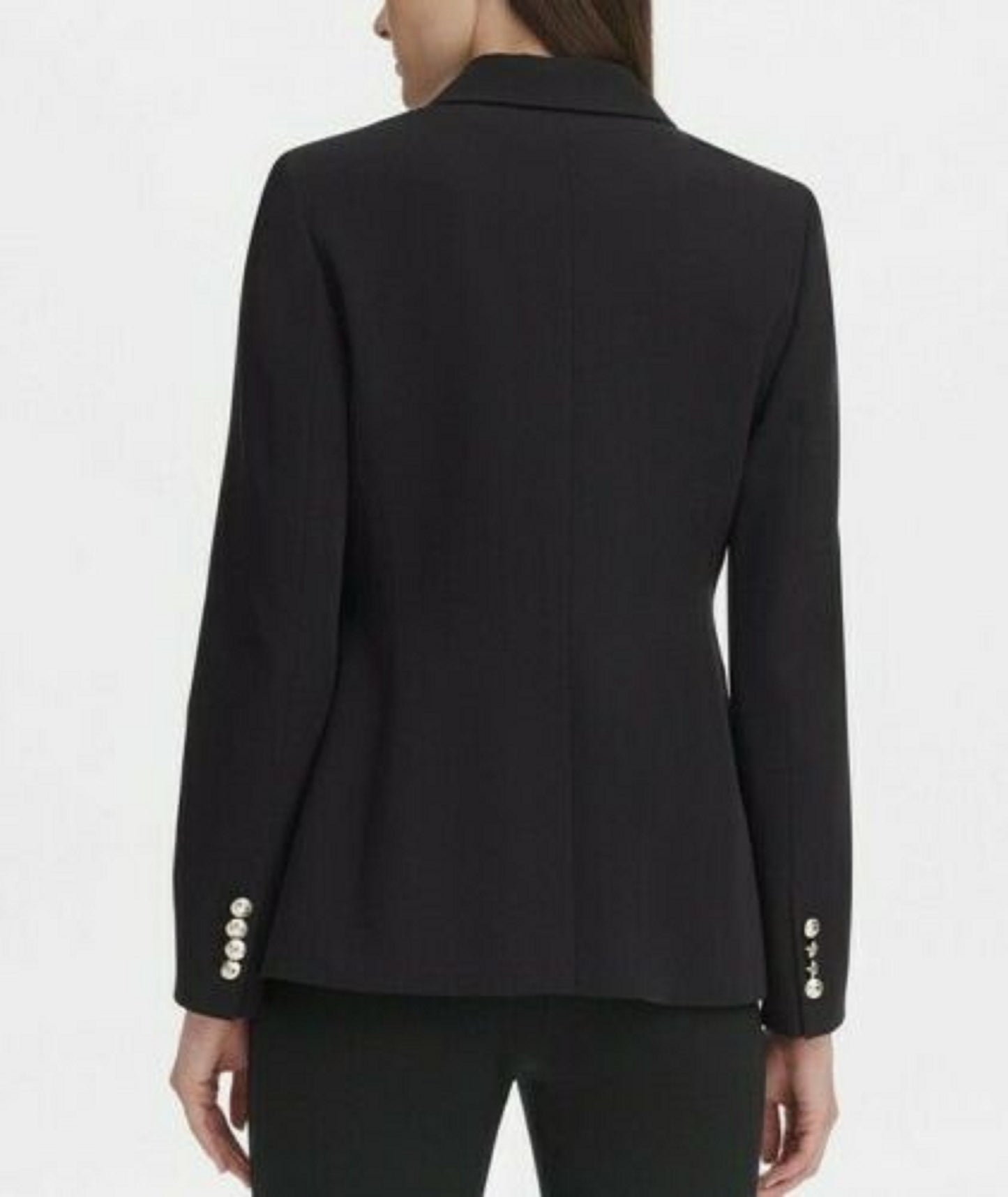 Tommy Hilfiger Women's One-Button Blazer Black Size 8