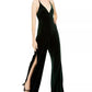 Teeze Me Juniors' Velvet Jumpsuit  Green Size 13