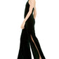 Teeze Me Juniors' Velvet Jumpsuit  Green Size 13