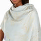 INC International Concepts Women's Line-Work Foil Flower Wrap White Size Regular