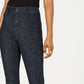 Rewash Women's Juniors' Nikki Printed Denim Jeggings Extreme Dark Size 9