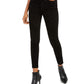 Rewash Juniors' Velvet Leopard Jeans Black Size 1