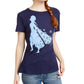 Disney Juniors' Frozen Graphic T-Shirt Medium Blue Size Small