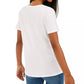 Love Tribe Juniors Women's Friends Rainbow Graphic T-Shirt White Size Extra Large