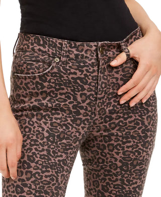 Rewash Women's Juniors' Printed Skinny Jeans Purple Size 5