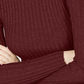 Hooked Up By IOT Juniors' Rib-Knit Mock-Turtleneck Sweater Dark Red Size Extra Large
