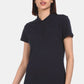 Tommy Hilfiger Women's Core Polo Shirt Black Size Medium