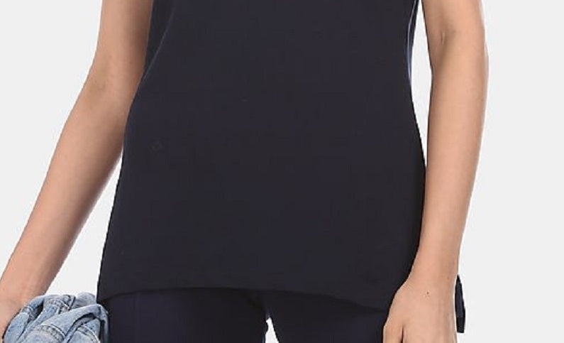 Tommy Hilfiger Women's Core Polo Shirt Black Size Medium