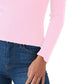 Hooked Up by IOT Juniors' Ruffled V-Neck Sweater Pink Size X-Small