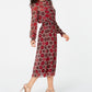 Tommy Hilfiger Women's Long-Sleeve Honeycomb Dress Red Size Large