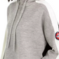 Tommy Hilfiger Women's Wide-Sleeve Cropped Hoodie Gray Size Small