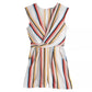 Speechless Juniors' Surplice Striped Romper Natural Size Small