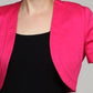 Jessica Howard Women's Bolero Cardigan Pink Size X-Large