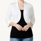Jessica Howard Women's Bolero Cardigan White Size Large