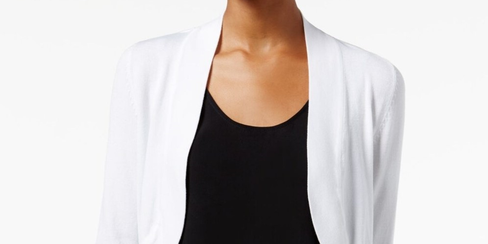 Jessica Howard Women's Bolero Cardigan Natural Size Small