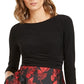 Jessica Howard Women's Pleated-Skirt Fit & Flare Dress Black Size 12