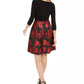 Jessica Howard Women's Pleated-Skirt Fit & Flare Dress Black Size 6