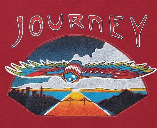 Journey Flying Men's Graphic T-Shirt Red Size Small