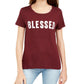 Love Tribe Juniors' Feeling Blessed Graphic Print T-Shirt Red Size X-Small