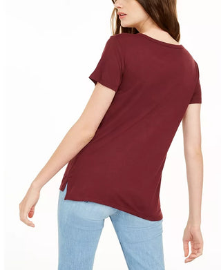 Love Tribe Juniors' Feeling Blessed Graphic Print T-Shirt Red Size X-Small