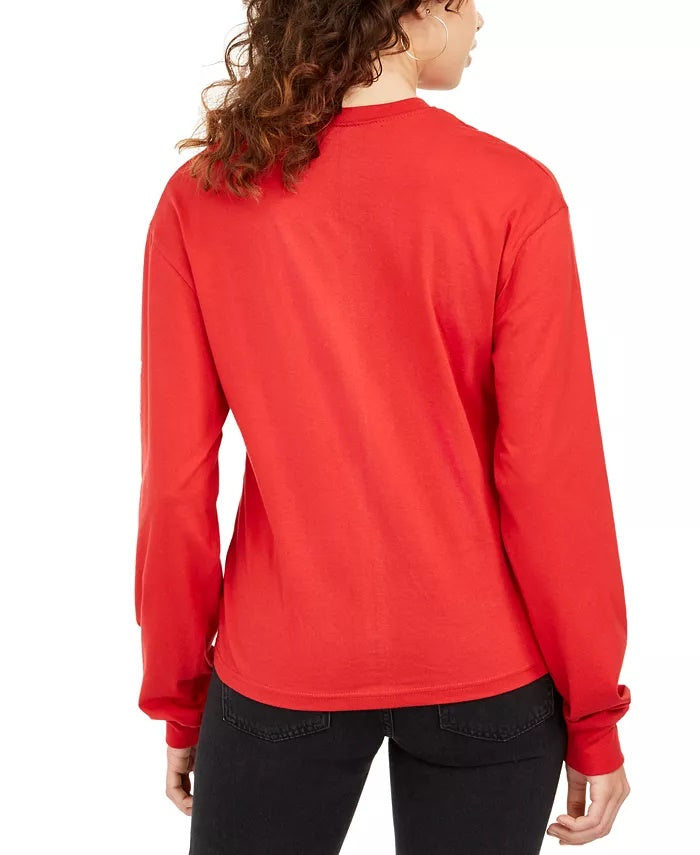 Disney Juniors' Minnie Mouse Graphic T-Shirt Red Size Extra Small