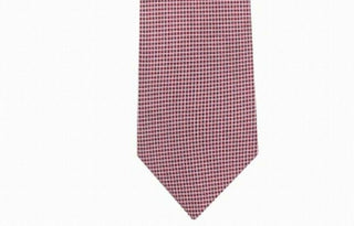 Calvin Klein Men's Micro Squares Skinny Silk Tie Red Size Regular
