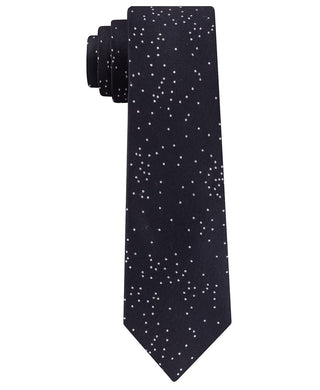 Calvin Klein Men's Speckled Dots Tie Black One Size