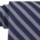 Calvin Klein Men's Classic Stripe Silk Tie Blue Size Regular